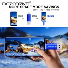Type C USB Flash Drive 2-in-1 2.0 Micro USB view 3